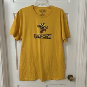 Pac-Man Short Sleeve Yellow‎ Cotton Graphic T-Shirt By C-Life Group Men’s Sz XL